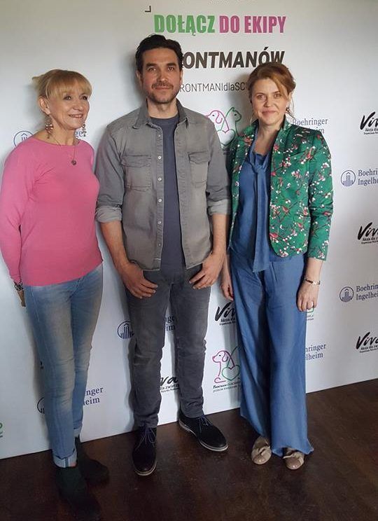 Redaktor naczelna Paulina Król i Marcin Dorociński
