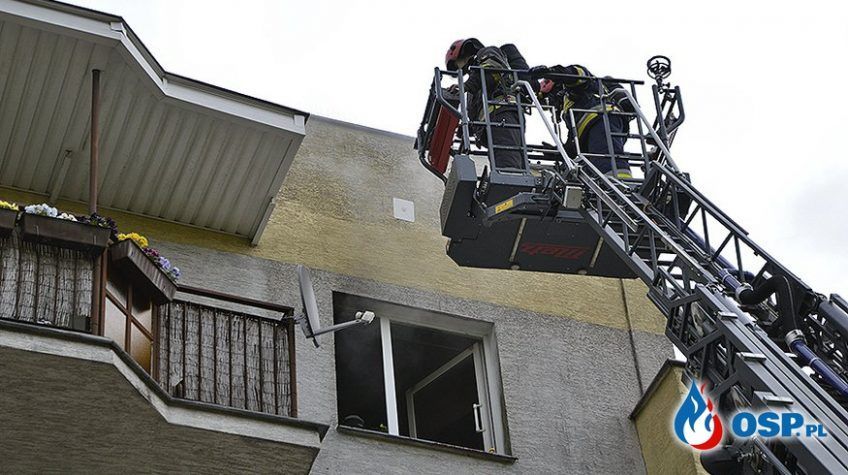 Mieszkanie, w którym wybuchł pożar