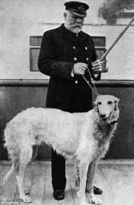 Kapitan Titanica Edward Smith ze swoim psem